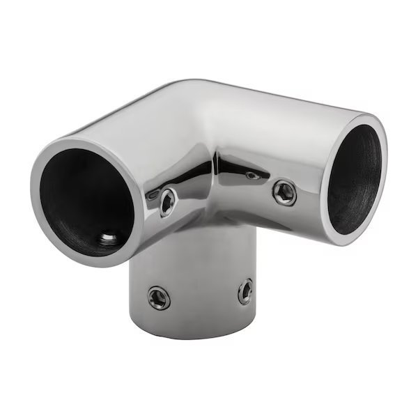 3 Way Corner Rail Fitting, Whitecap Marine Hardware, Mfr#: 6146C